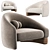 Modern Overlay Armchair Design by Raphael Navot 3D model small image 1