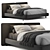 Luxury Minotti Tatlin Bedspread 3D model small image 1