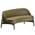 Elegant Sendai Sofa Minotti Design 3D model small image 3
