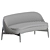 Elegant Sendai Sofa Minotti Design 3D model small image 4