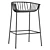 Jeanette Modern Bar Stool 82.5cm 3D model small image 1