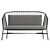 Jeanette Sofa, UV Unwrapped, Real Size 3D model small image 2