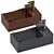 Modern Washbasins Set with Faucets 3D model small image 3