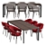 Sleek Ray Chair HOMEY Table 3D model small image 4