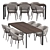 Sleek Ray Chair HOMEY Table 3D model small image 5