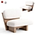 Modern Design Jia Chair Furniture 3D model small image 4