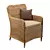 Modern Upholstered Chair for Home 3D model small image 1