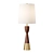  Brentwood Walnut and Brass Table Lamp 3D model small image 1