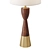  Brentwood Walnut and Brass Table Lamp 3D model small image 2