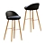 Bodega Bar Stool - Chic & Sleek 3D model small image 1