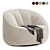 Pumpkin Beanbag Armchair in 5 Colors 3D model small image 1