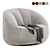 Pumpkin Beanbag Armchair in 5 Colors 3D model small image 5