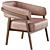 Altra Leather Armchair 3D model small image 2