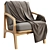 Contemporary Leather Armchair Design 3D model small image 4