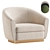 Grace Fabric Armchair: Elegant Design 3D model small image 1