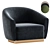 Grace Fabric Armchair: Elegant Design 3D model small image 2