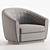 Grace Fabric Armchair: Elegant Design 3D model small image 5