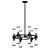Luxury and Modern Revolve Chandelier 3D model small image 2