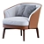 Sleek Nivola 2015 Armchair Design 3D model small image 1