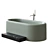 Inbani Ease Freestanding Oval Bathtub 3D model small image 2