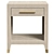Luxury Skata Leather Bedside Table 3D model small image 5