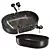 Premium Washbasins Set with Faucets 3D model small image 3
