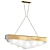 Elegant Alto Brass Pendant Light 3D model small image 1