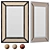 Vintage Cane Wall Mirror 3D model small image 1