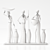 African Women Statue Décor 3D model small image 3