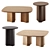 Modern TRAPEZA Coffee Table Set 3D model small image 1