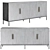 Rashmor Solid Wood Dresser 3D model small image 1