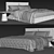 Luxury K2 Bed Model Set 3D model small image 3