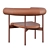 Offecct Font Leather Accent Chair 3D model small image 10
