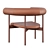 Offecct Font Leather Accent Chair 3D model small image 15