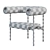 Offecct Font Leather Accent Chair 3D model small image 16