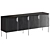 4-Door Oak Stairs Sideboard 3D model small image 2