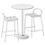 Muuto Linear Steel Cafe Set 3D model small image 6