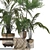 Elegant Parlor Palm & Pot 3D model small image 3