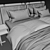 Sophisticated Minotti Tatlin Soft Bed 3D model small image 5