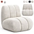 Contemporary Toe Lounge Chair 3D model small image 1