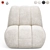 Contemporary Toe Lounge Chair 3D model small image 2