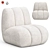 Contemporary Toe Lounge Chair 3D model small image 4
