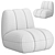 Contemporary Toe Lounge Chair 3D model small image 6