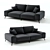 Modern Graphite Textile Ron Sofa 3D model small image 1