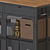 Industrial Chic Black Sideboard Cabinet 3D model small image 2