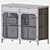 Industrial Chic Black Sideboard Cabinet 3D model small image 7
