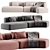 Elegant Cosy Curve Sofa Design 3D model small image 2