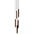Stylish Umage Chimes Ceiling Lamp 3D model small image 3