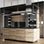 Modern Linear Kitchen 3D Model 3D model small image 1