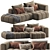 Modern Shamara Sofa Set: Multicolor Options 3D model small image 7
